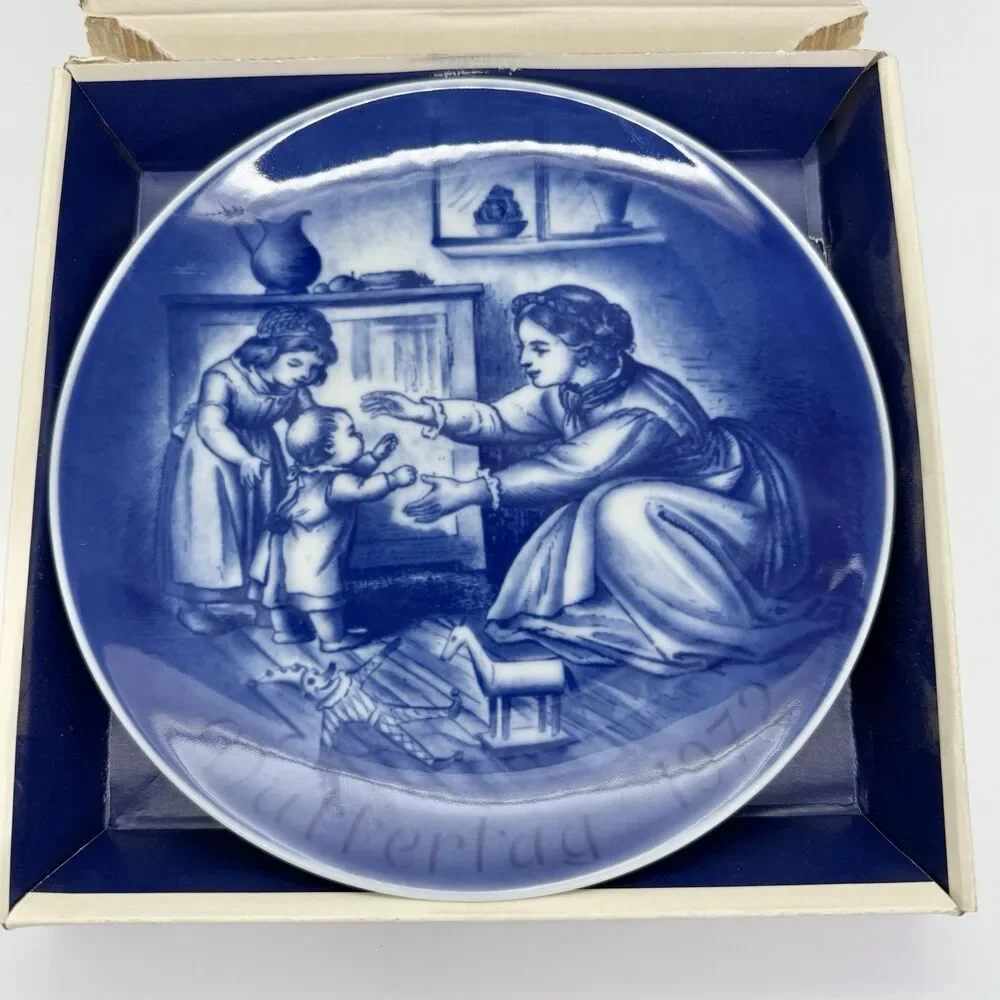 Mothers Day 1972 Muttertag Plate BAREUTHER Bavaria Germany 7.75